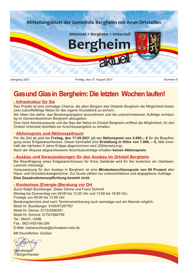 Gemeindeblatt 08/2021